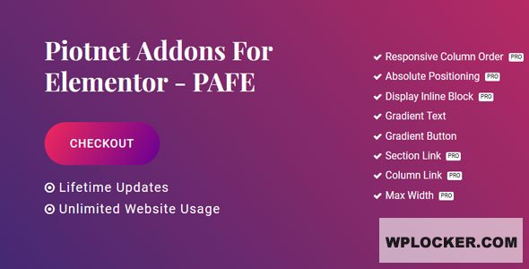 Piotnet Addons Pro For Elementor v7.1.30
