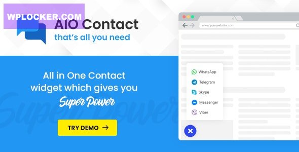 AIO Contact v2.8.1 - All in One Contact Widget