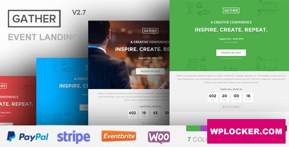 Gather v3.0.5 - Event & Conference WP Landing Page Theme