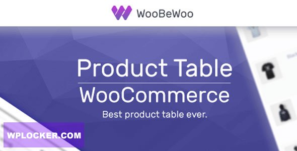 WoobeWoo WooCommerce Product Table Pro v1.9.7