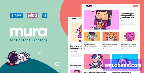 Mura v1.6.6 - WordPress Theme for Content Creators
