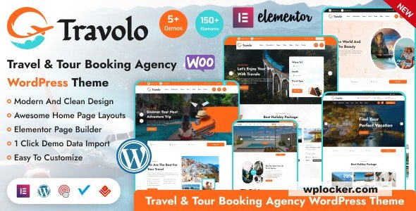 Travolo v1.0.1 - Travel Agency & Tour Booking WordPress Theme