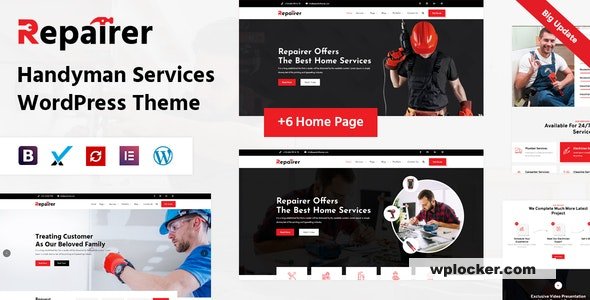 Repairer v1.5 - Handyman Services WordPress Theme