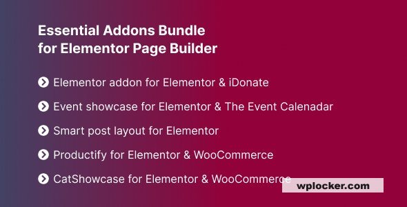 Essential Addons Bundle for Elementor Page Builder v1.0